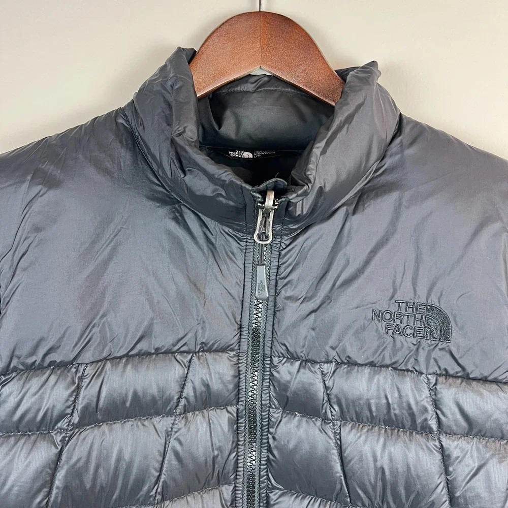 The North Face Mens Ravenswood 550 Down Puffer Vest Large Black Full Zip Classic